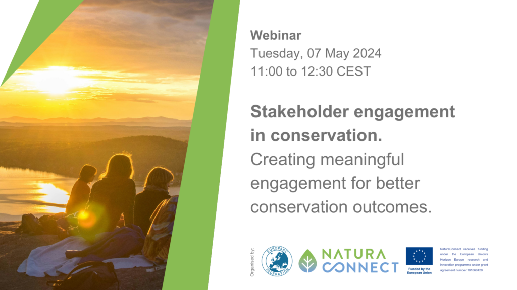 EUROPARC Webinar on Stakeholder Engagement in Conservation​
